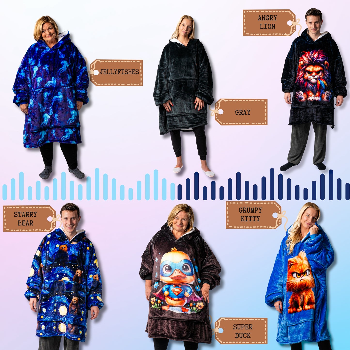 2-Pack Blanket Hoodie